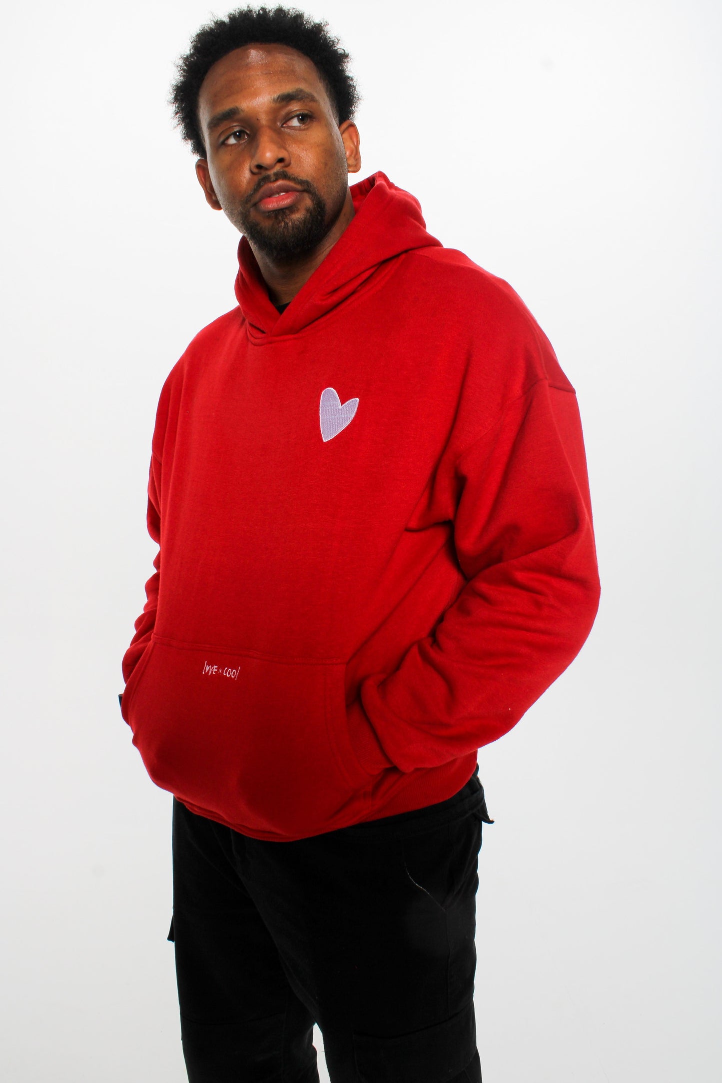 Love is Cool Premium Heart Hoodie