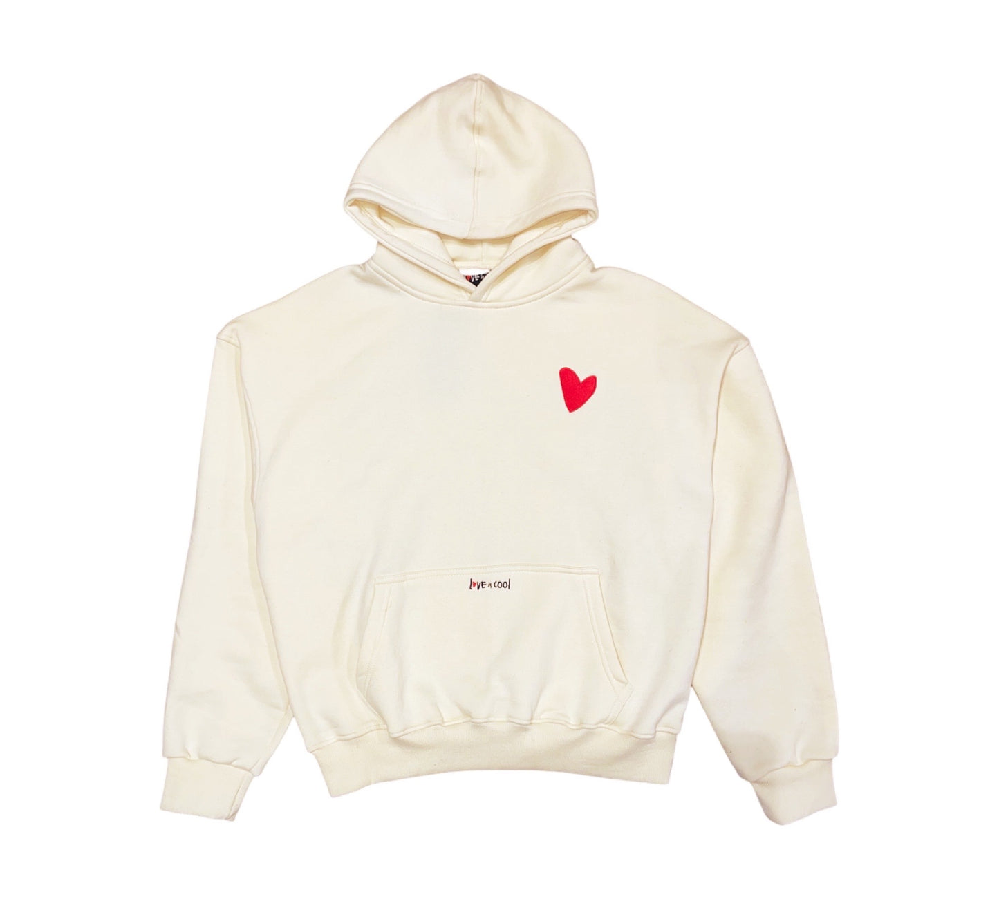 Love is Cool Premium Heart Hoodie