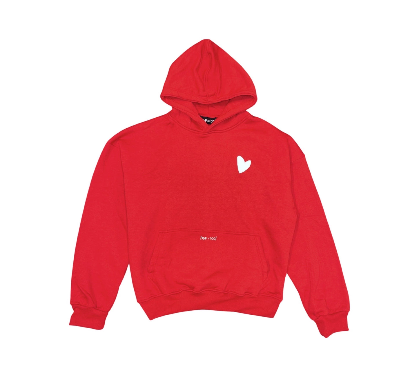 Love is Cool Premium Heart Hoodie