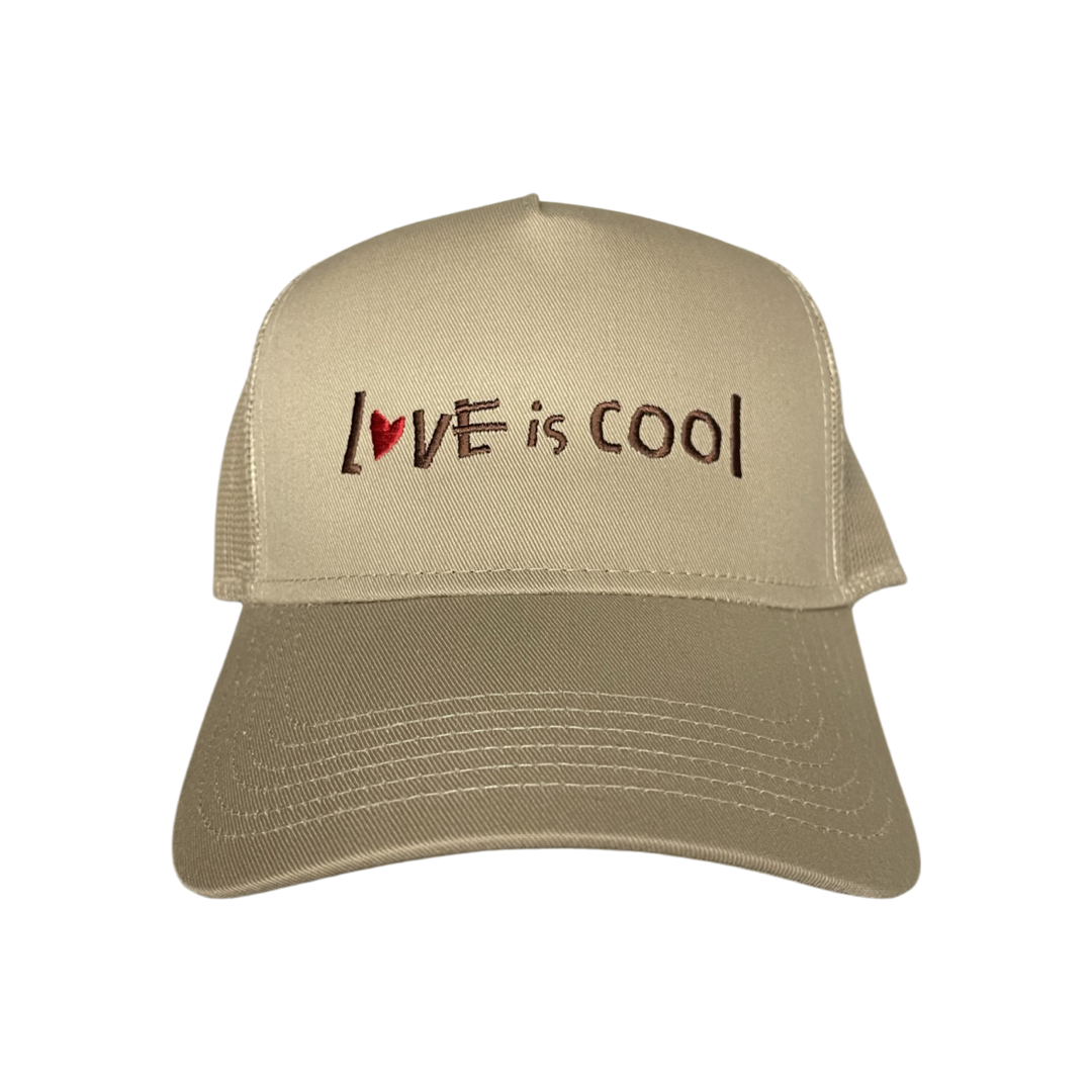 Love is Cool Basic Trucker Hat