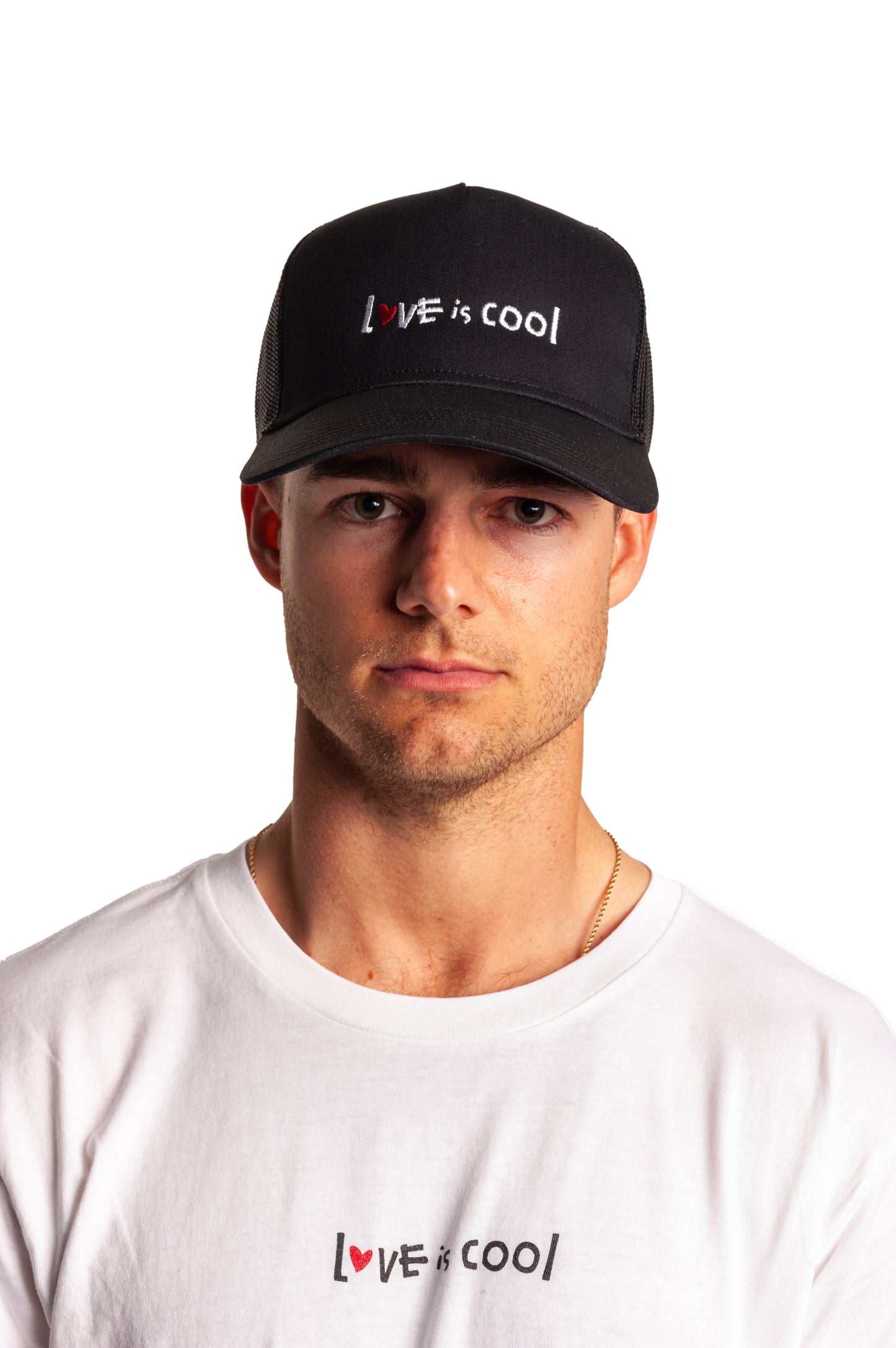 Love is Cool Basic Trucker Hat