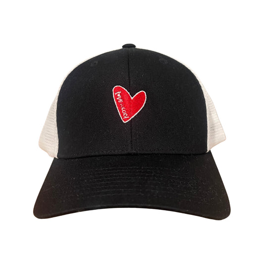 Love is Cool Love Heart Trucker